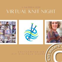 Virtual Knit Night den 4. maj 2026: Lær at bruge KnitCompanion til at organisere dine strikkeopskrifter digitalt. Online workshop med fokus på overblik, struktur og ro på dine strikkeprojekter.