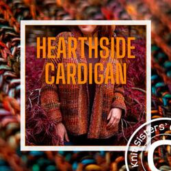 Hearthside Cardigan – strikket i flere tråde for et levende farvespil