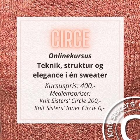 Strik Circe – en sweater med form, finesse og teknisk glæde.