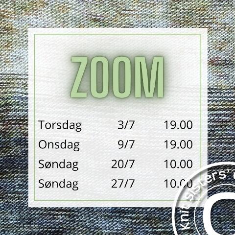 Strikkekursus i Summer Sorrel: Deltag online uanset hvor du er! Fire Zoom-møder i juli med adgang til videoer og sparring et helt år.