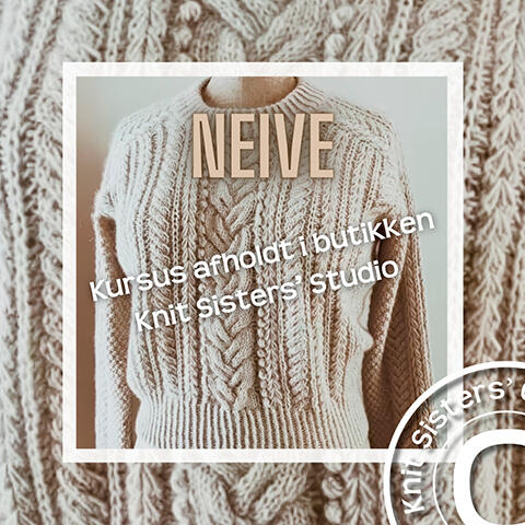 Oplev Neive – en elegant og spændende sweater med detaljerige snoninger og en smuk pasform, som vi strikker sammen i butikken Knit Sisters’ Studio i Middelfart.
Kurset er til dig, der vil fordybe dig i teknikker og mønstre med kyndig vejledning og godt selskab. Du får undervisning af Marie-Louise i rolige og inspirerende omgivelser, hvor du kan stille spørgsmål, få hjælp og mærke fællesskabet i virkeligheden.
Et kreativt frirum til efteråret – midt i garnet, kaffen og samtalen.