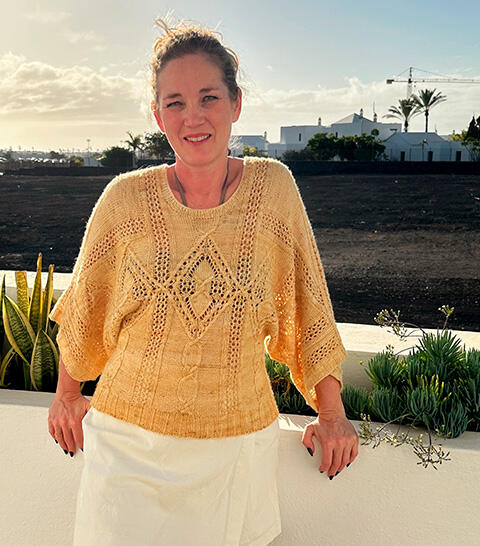 Elegant og casual på samme tid - kom med på strikkekursus i januar/februar.