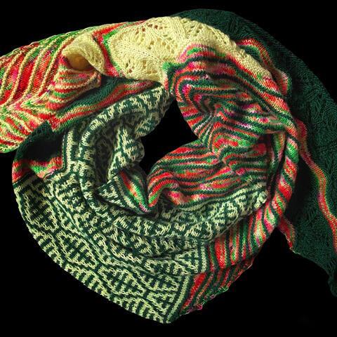 Mosaikstrik og farvekontrast i Autumn in Istanbul – en del af online strikkekursus hos Knit Sisters.