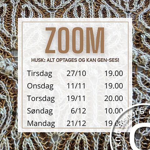 Fem gange mødes vi på Zoom til dansk undervisning i Garden Sisters' Brioche. Du får hjælp til brioche-teknikkerne, kan stille spørgsmål og gense alle optagelser i dit eget tempo.